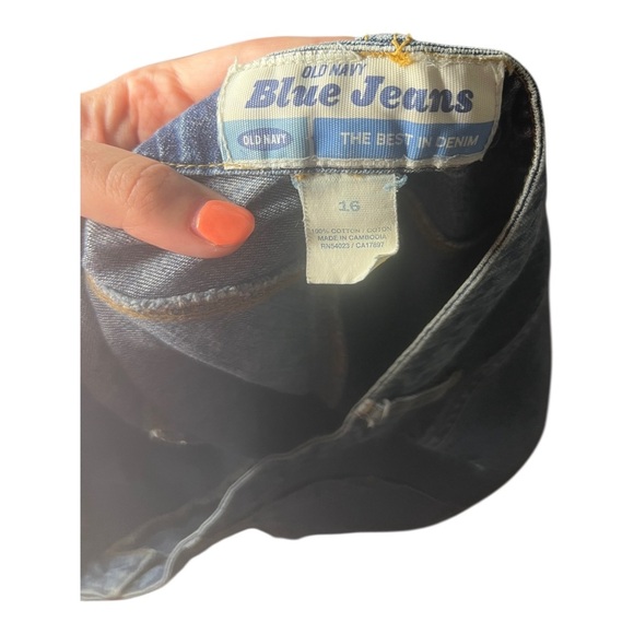 Maxi Denim Jean Skirt Old Navy Y2K 100% Cotton Size 16 - Picture 3 of 5